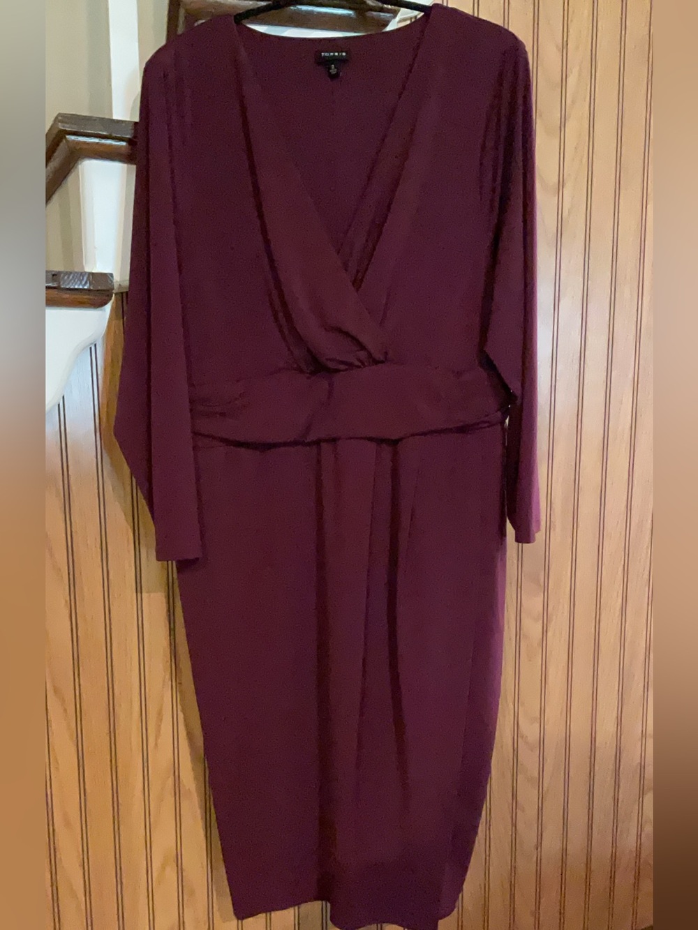 torrid Plum Wrap-Style Midi Dress